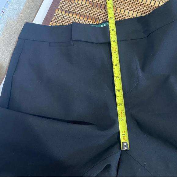 Lauren‎ Ralph Lauren Petite Camaron Black Wool Dress Pants Size 4P Office - Picture 7 of 9